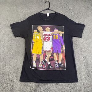 Kobe Bryant Michael Jordan Lebron James Basketball Legends T Shirt Large